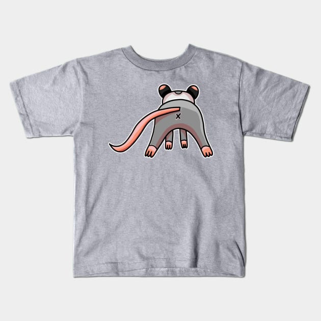 Cute Little Opossum Butt Kids T-Shirt by nonbeenarydesigns